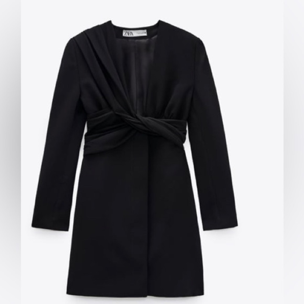Draped jacket dress
